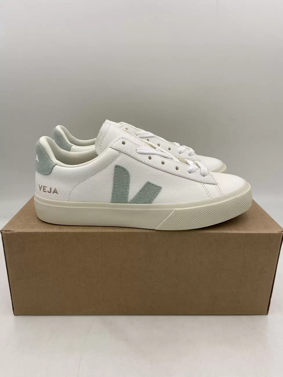 Veja Campo Low Chromefree Leather White Matcha Womens Aftermarket