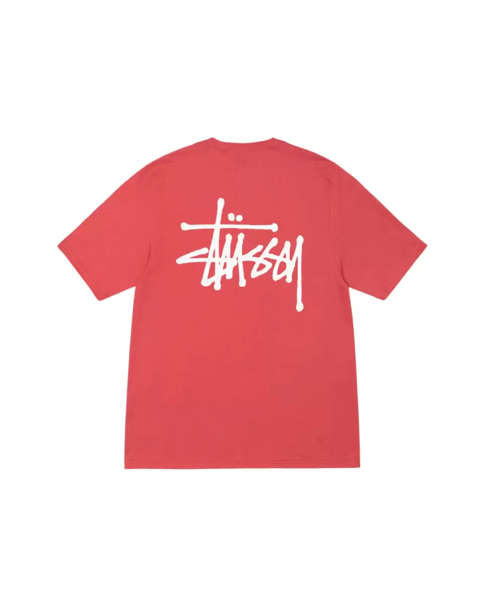 Pink stussy t clearance shirt