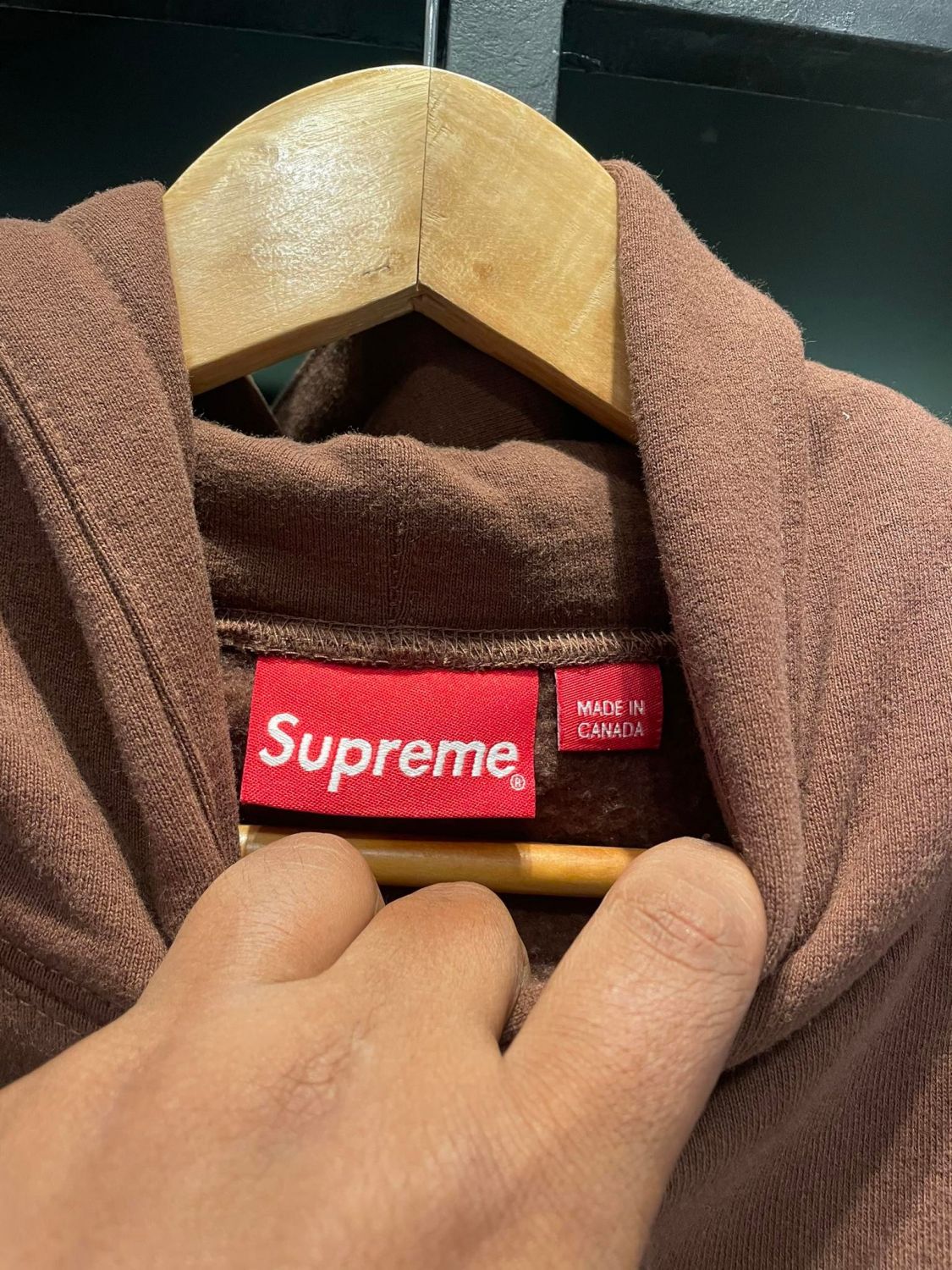 Supreme Supreme Rust Box Logo Hoodie - Brown