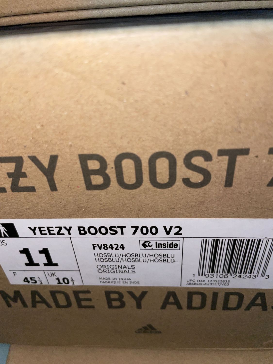 Adidas yeezy boost 2024 700 v2 hosblu