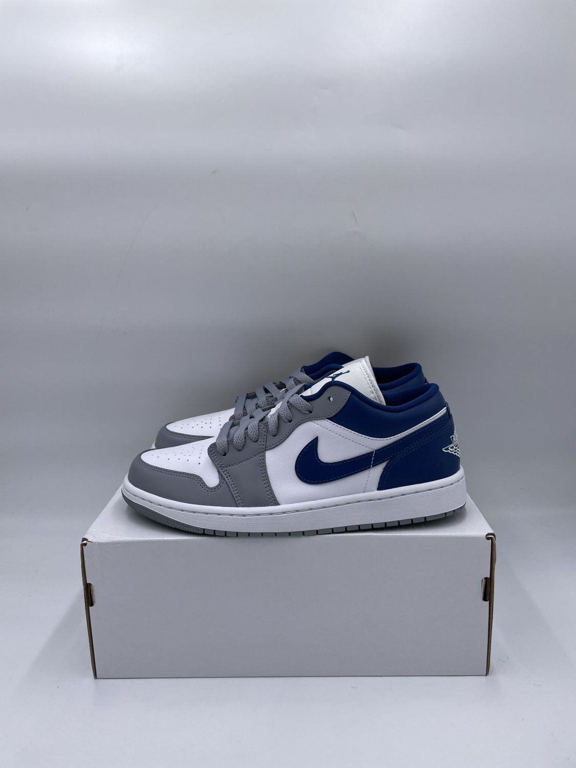 Womens Air Jordan 1 Low Stealth/French Blue- on sale Womens 10.5/Mens 9- NEW