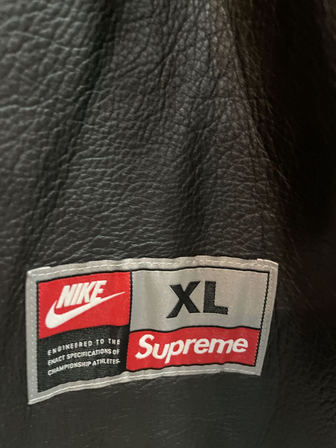 Nike x Supreme Men's Leather Baseball Jersey