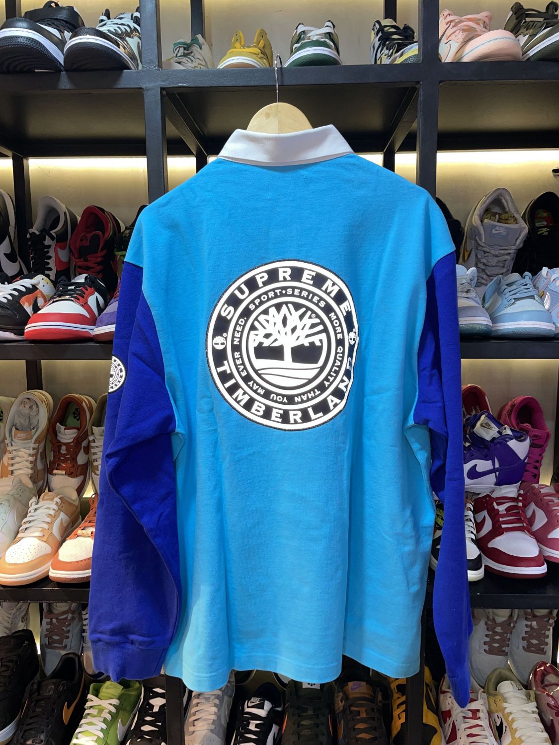 Supreme Timberland Rugby Bright Blue Long Sleeves | AfterMarket