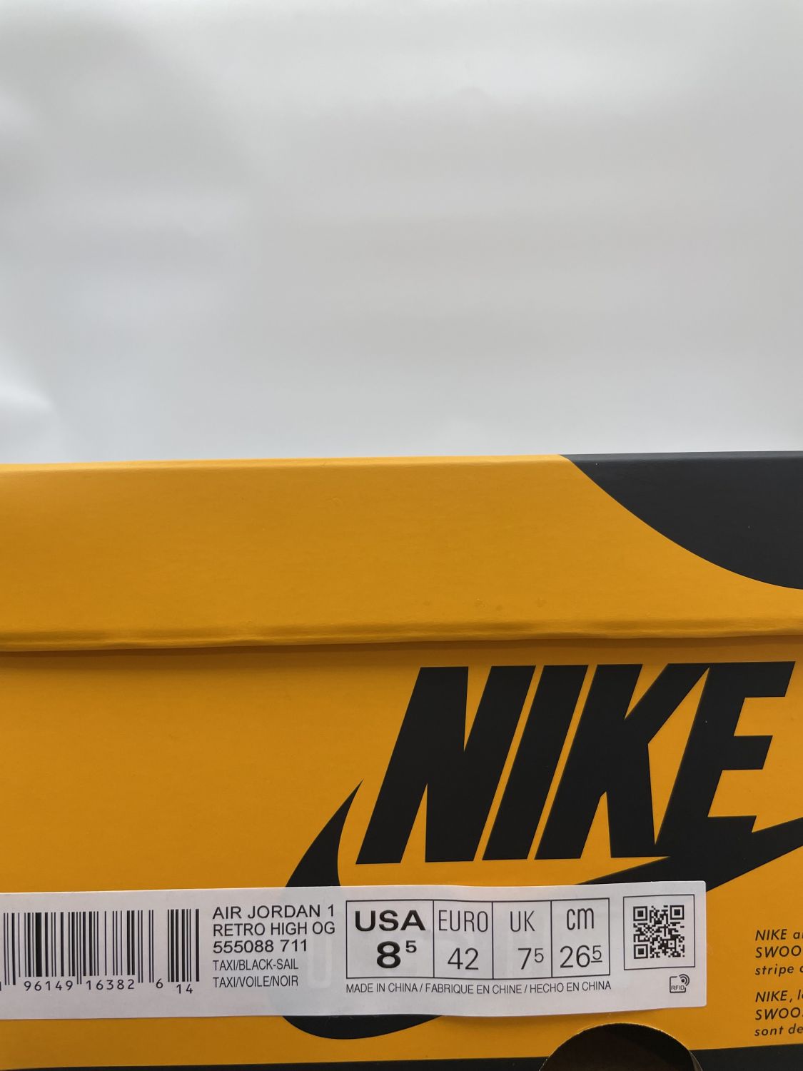 お客ページ1 LC] Jordan 1 Shadow 2009 - 999999999 barcode, defect on