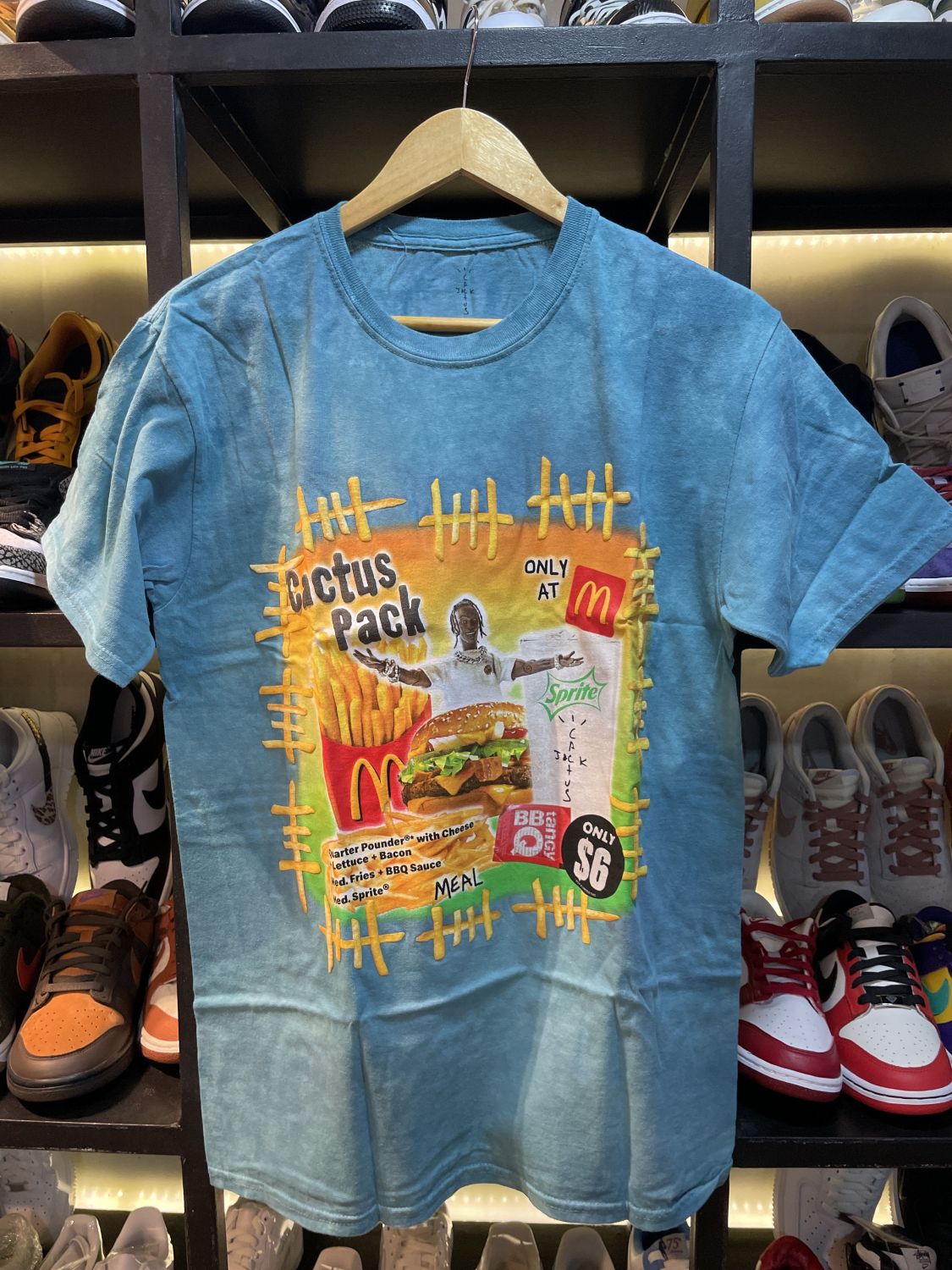 Travis Scott X McDonalds Cactus Pack Vintage Bootleg T-shirt