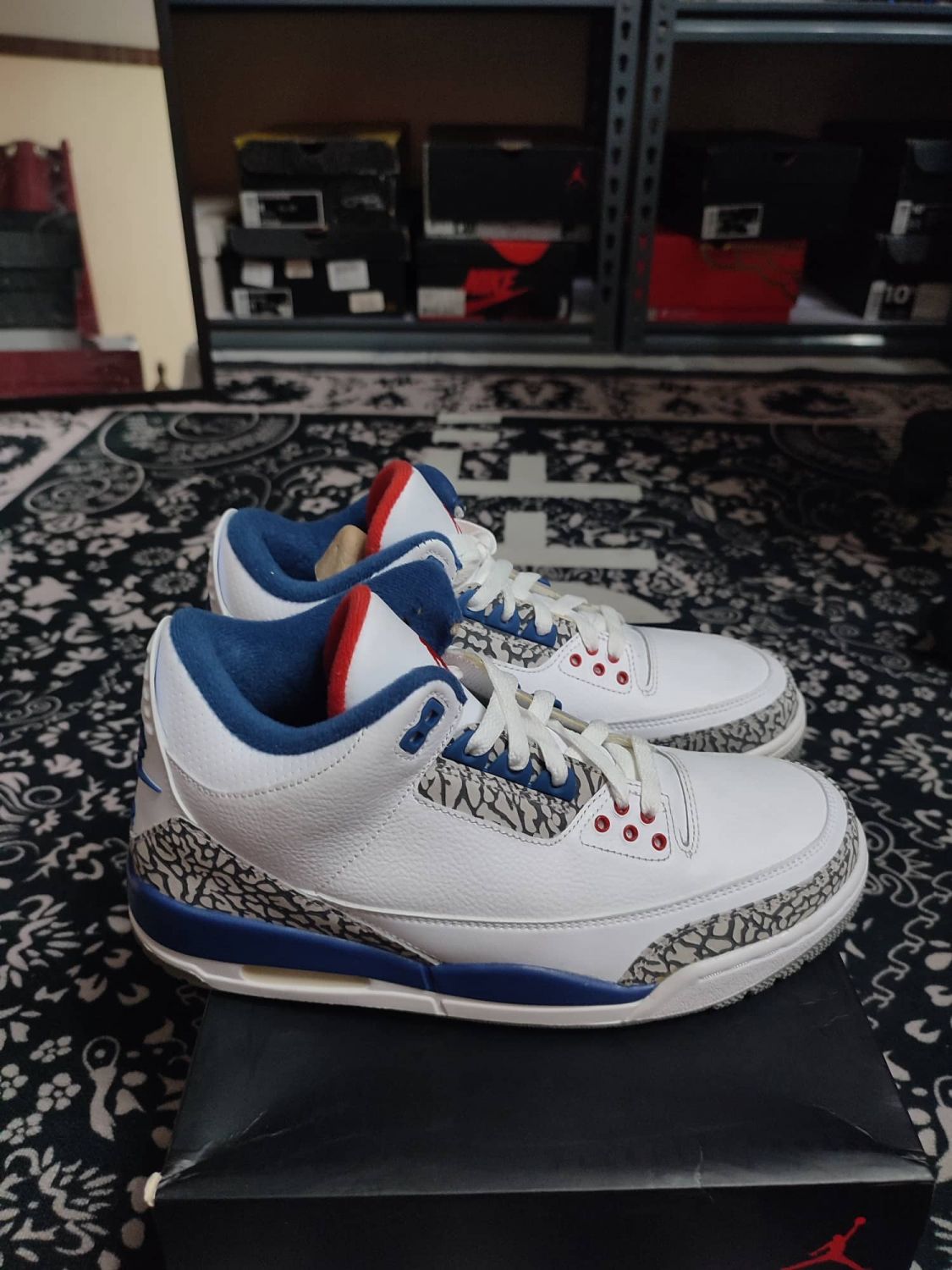 Jordan 3 true blue hotsell 2016 box