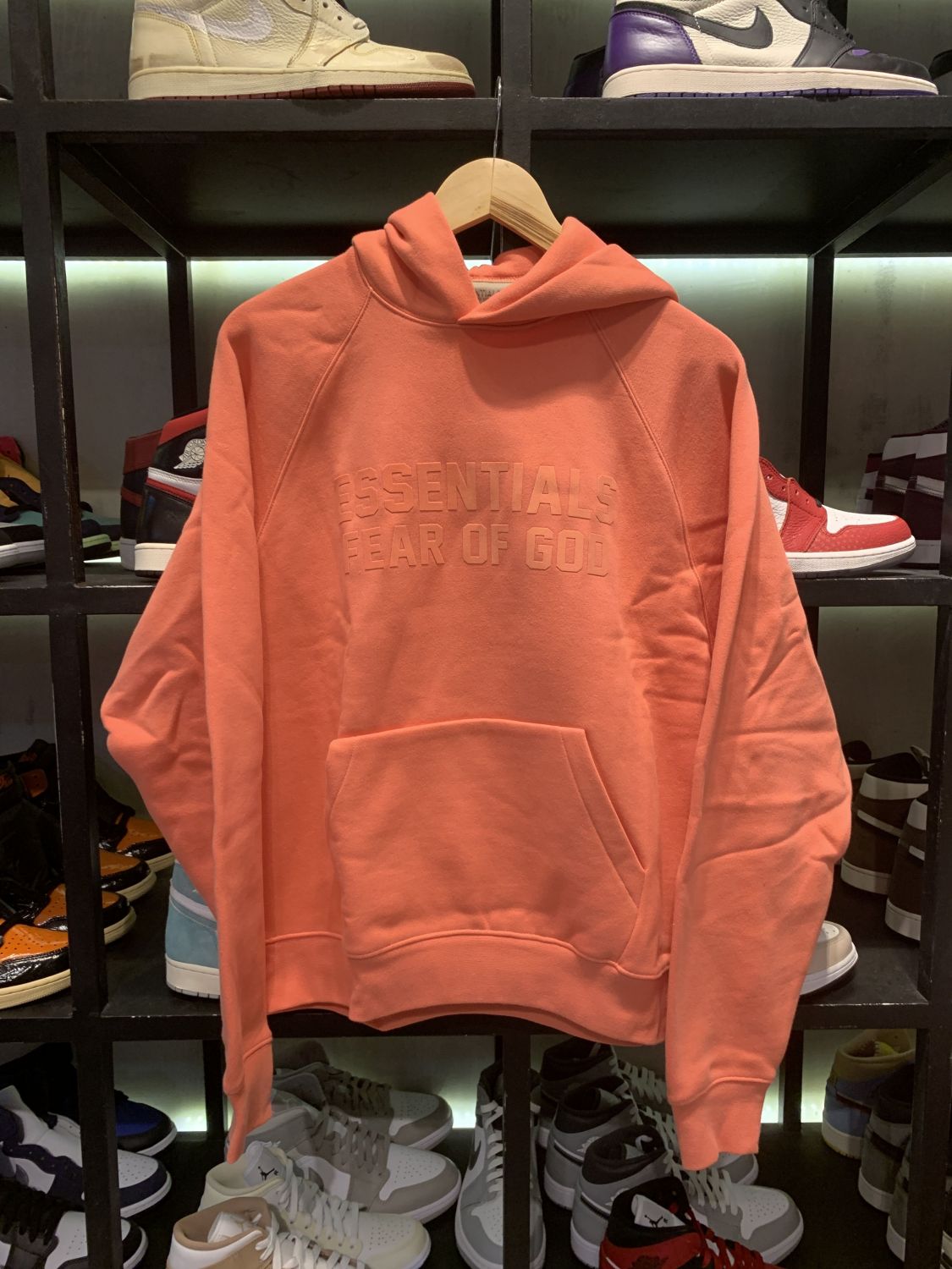 Fear Of God Essentials Ss22 Coral Hoodie AfterMarket