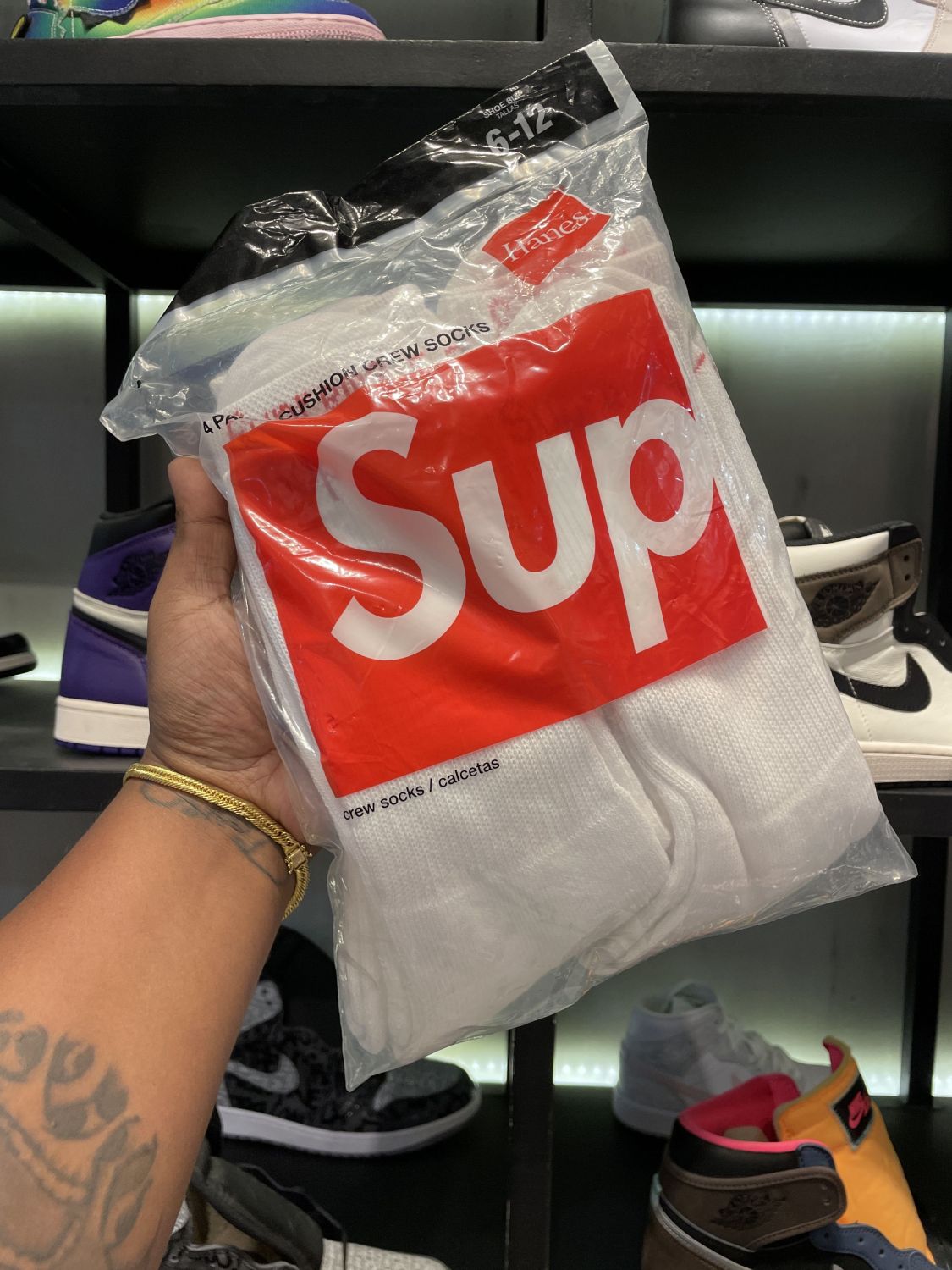 Supreme X Hanes White Socks | AfterMarket