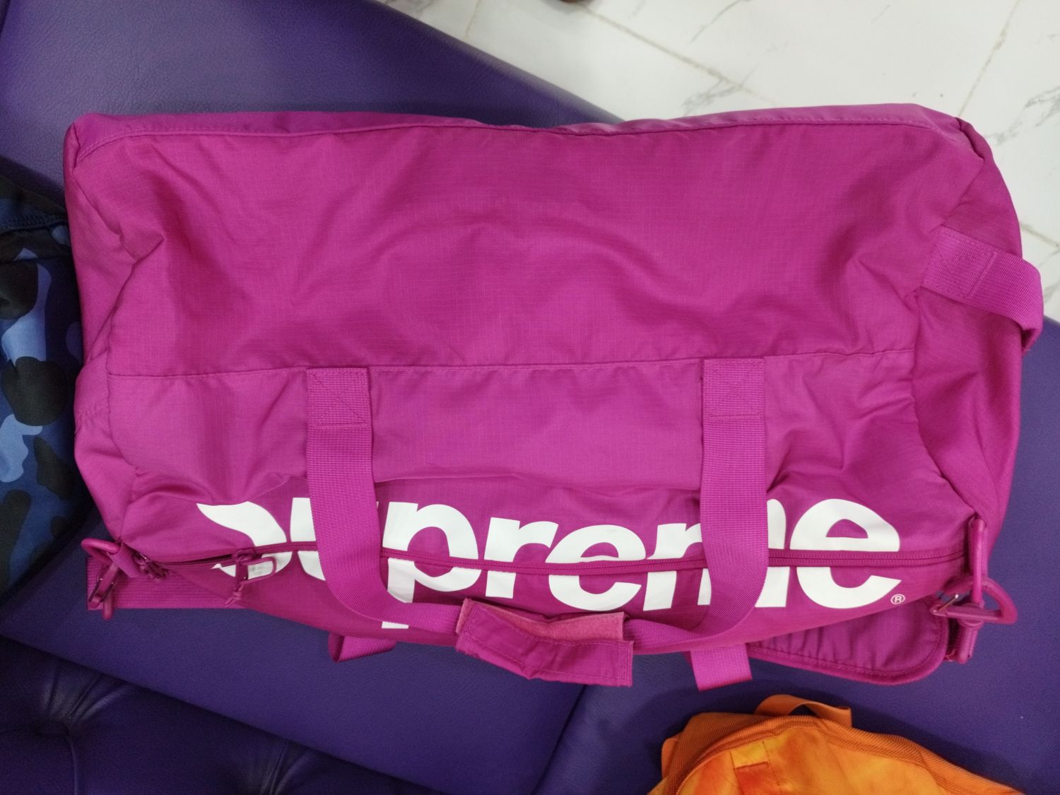Supreme Duffle Bag FW21 Purple