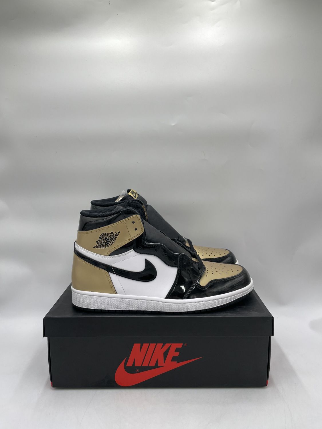 Jordan 1 Retro High NRG Patent Gold Toe AfterMarket