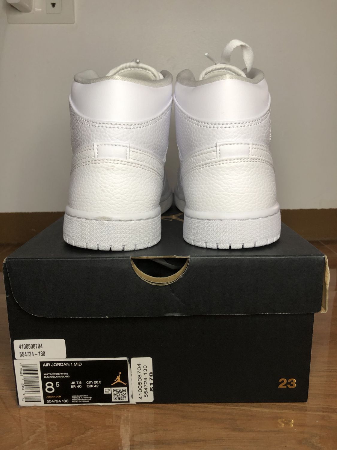 Jordan 1 Mid Triple White 2.0 (2020) | AfterMarket