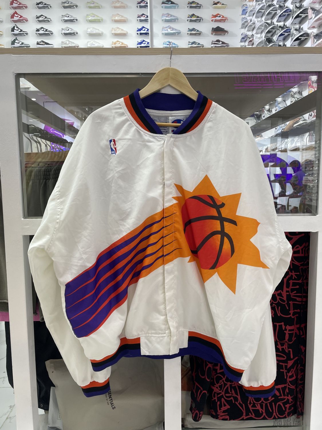 Phoenix suns throwback warm cheap up jacket