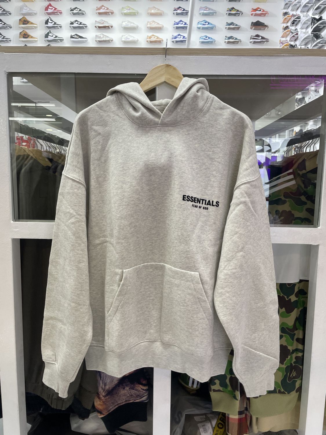 Fear Of God Essentials Light Oatmeal Hoodie 