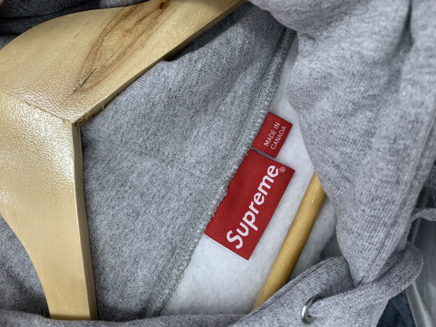 Grey orange 2025 supreme hoodie