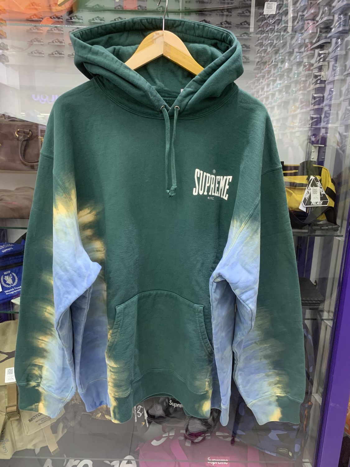 supreme bleached hoodie