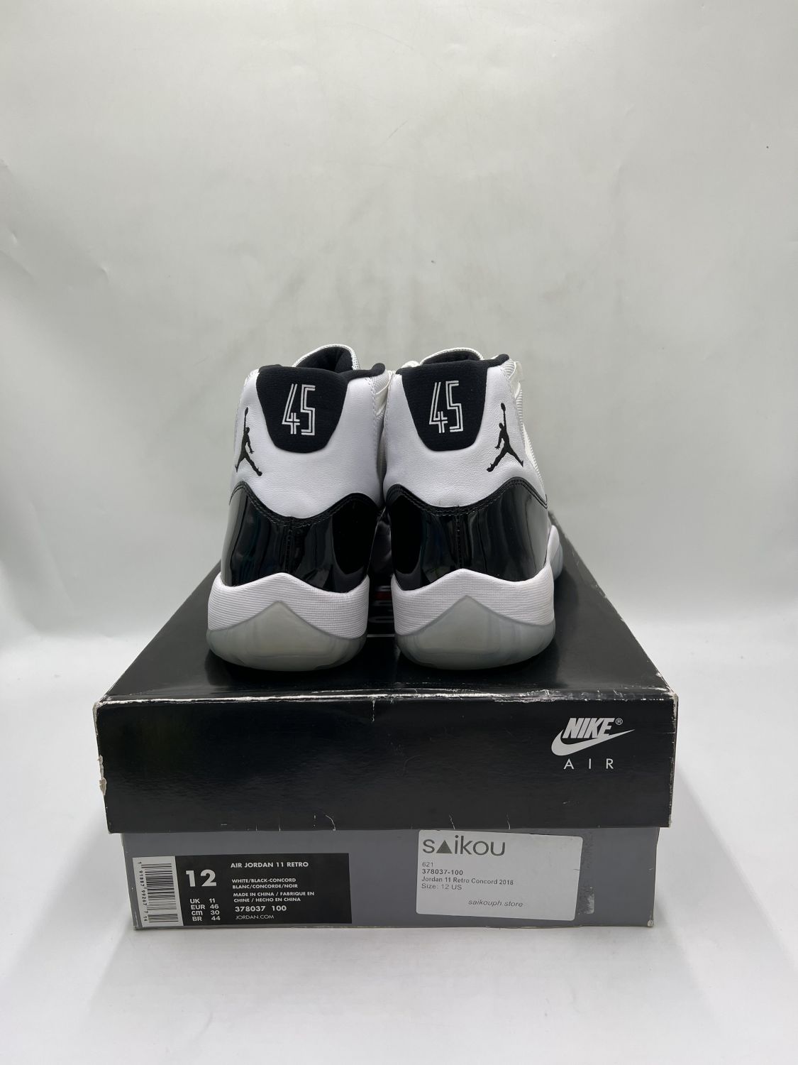 Air jordan 11 top concord 2018 size 12