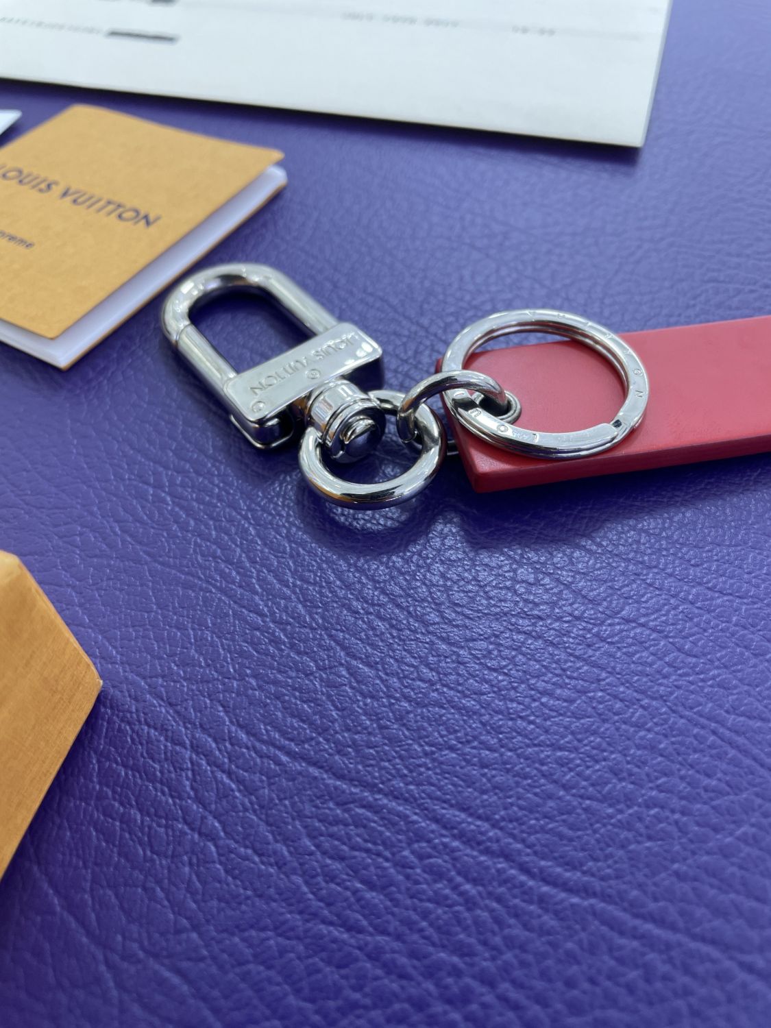 Supreme Louis Vuitton Supreme Epi Leather Keychain