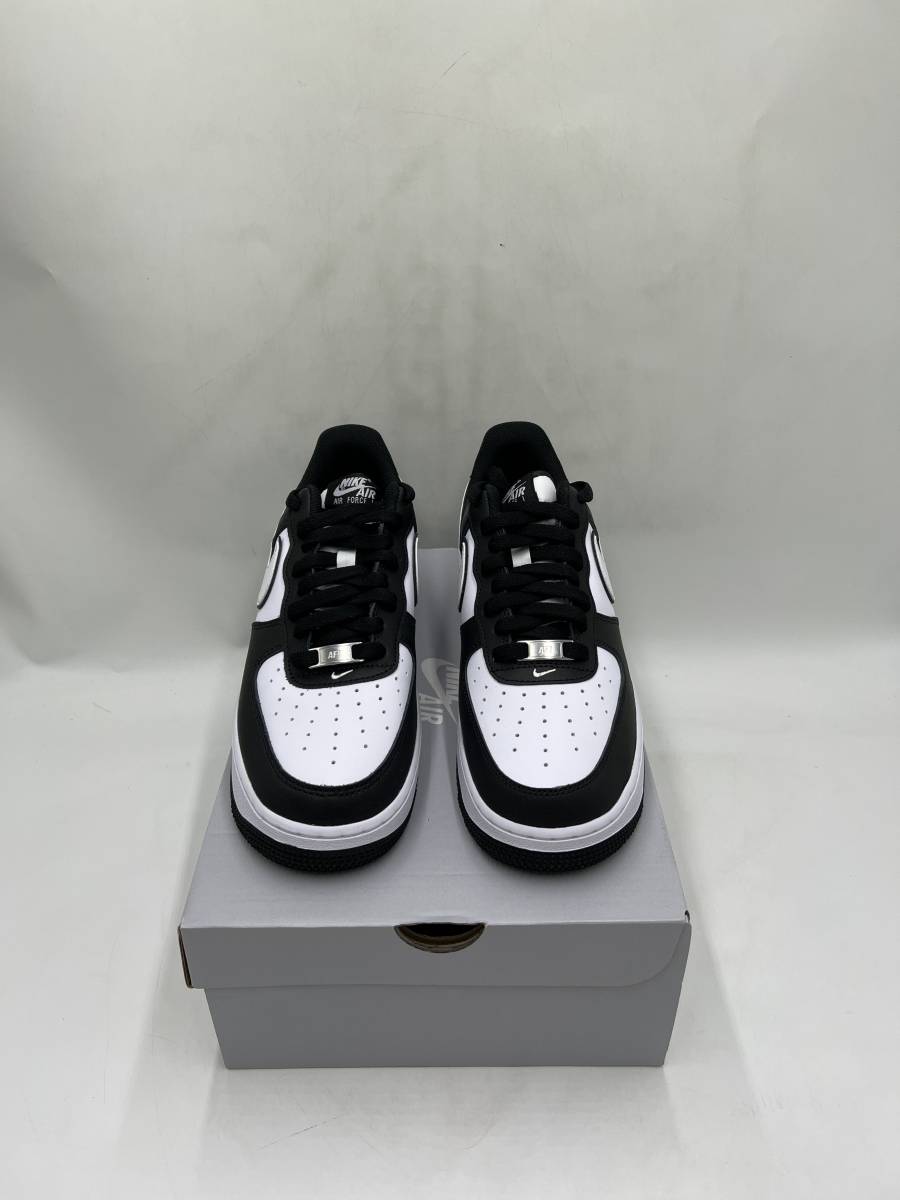 PS) Nike Air Force 1 Low '07 LV8 White Swoosh Panda DV1623-001 - KICKS CREW