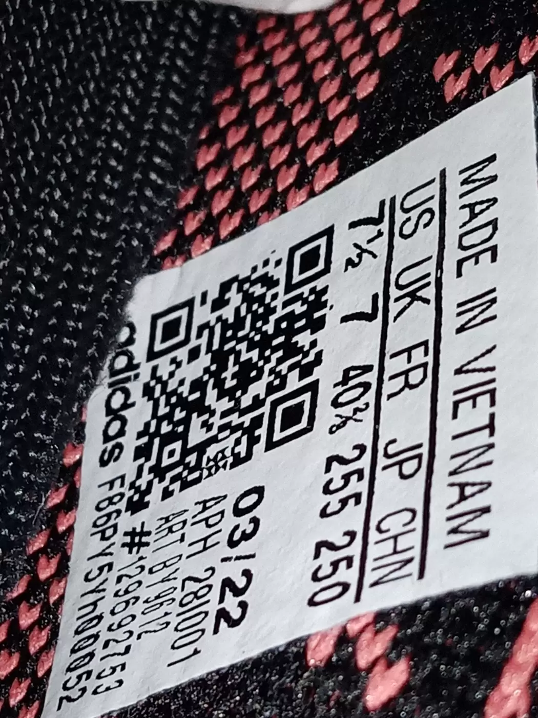 Adidas yeezy qr deals code mujer