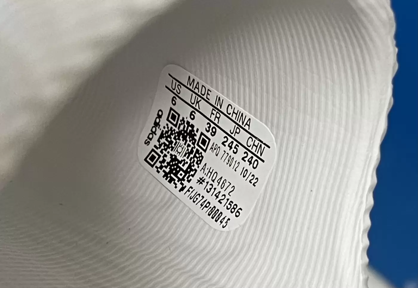 Adidas china size 22 store