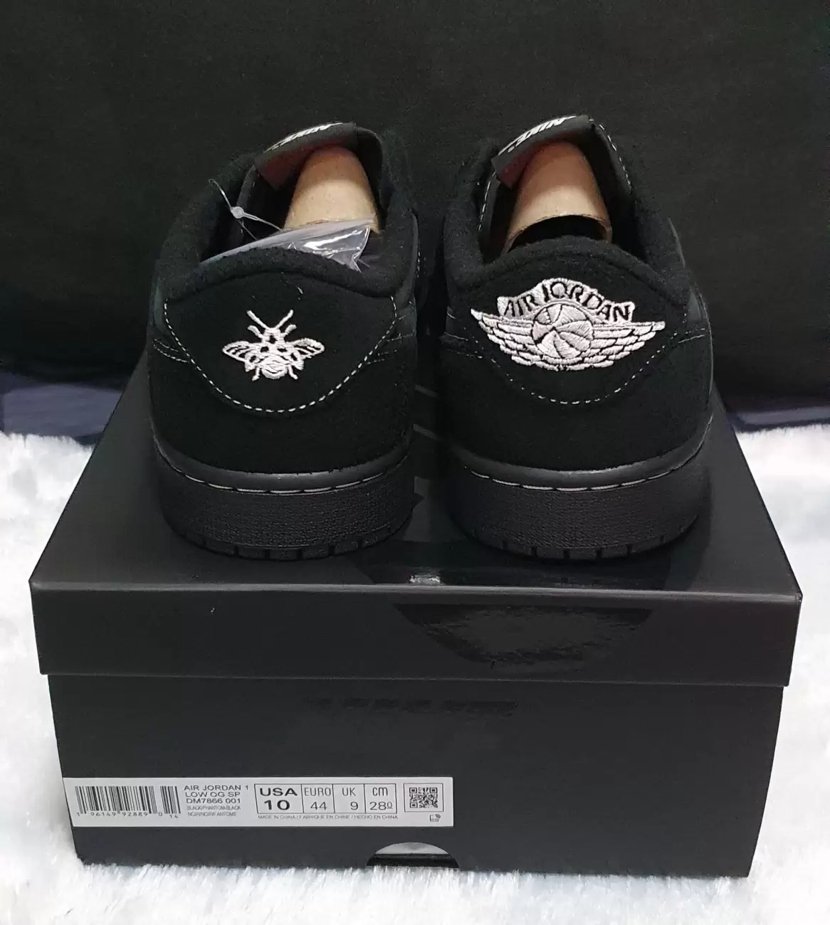 Air jordan 1 hot sale low bg black