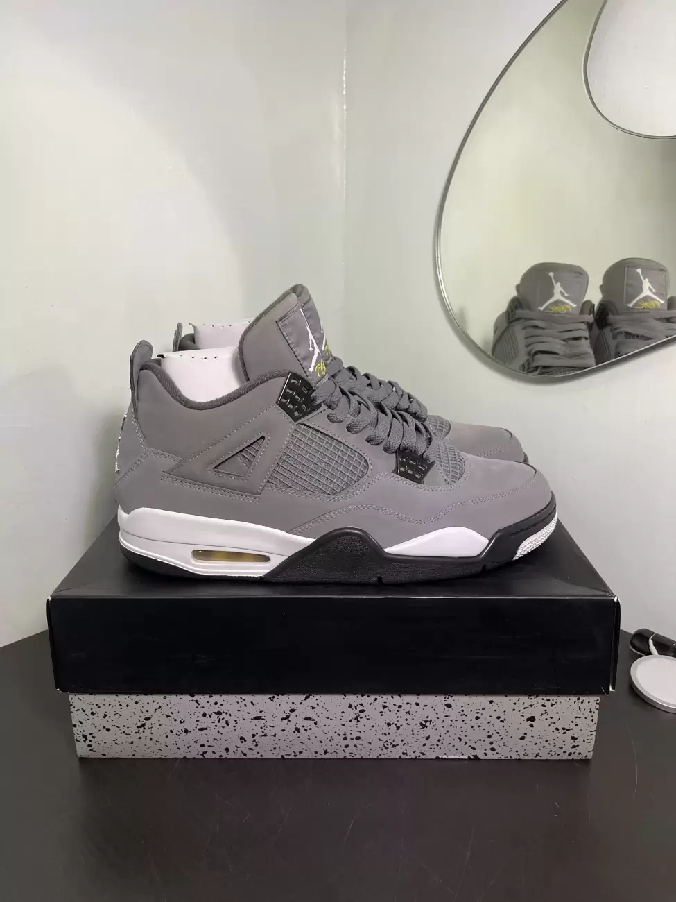 Jordan 4 clearance cool grey box