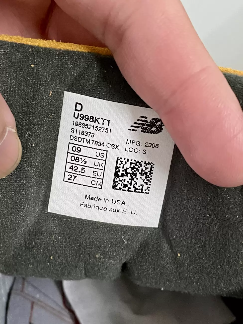 New balance size in online cm