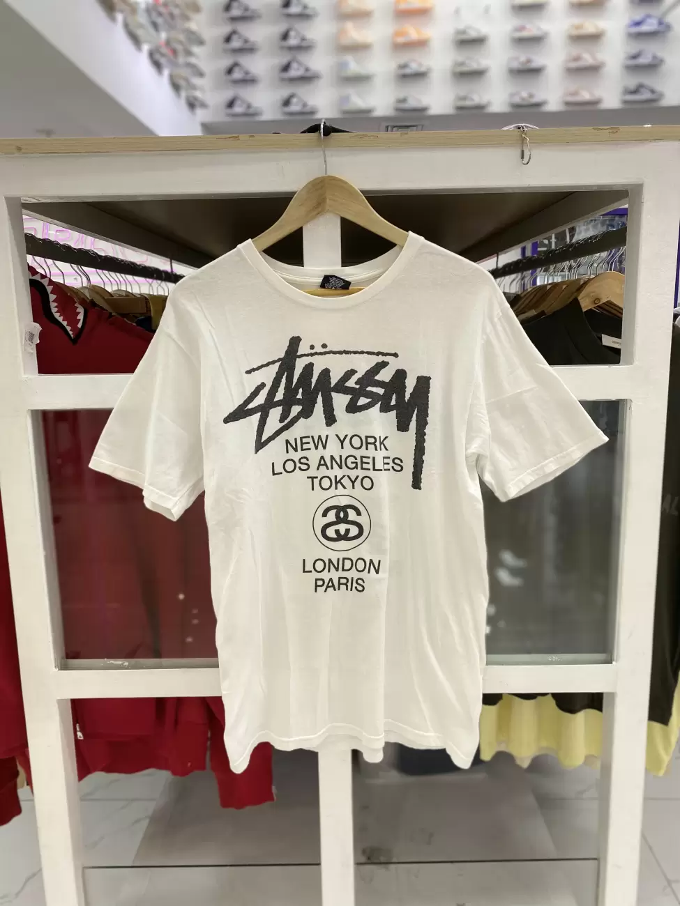 Stussy World Tour White Tee | AfterMarket