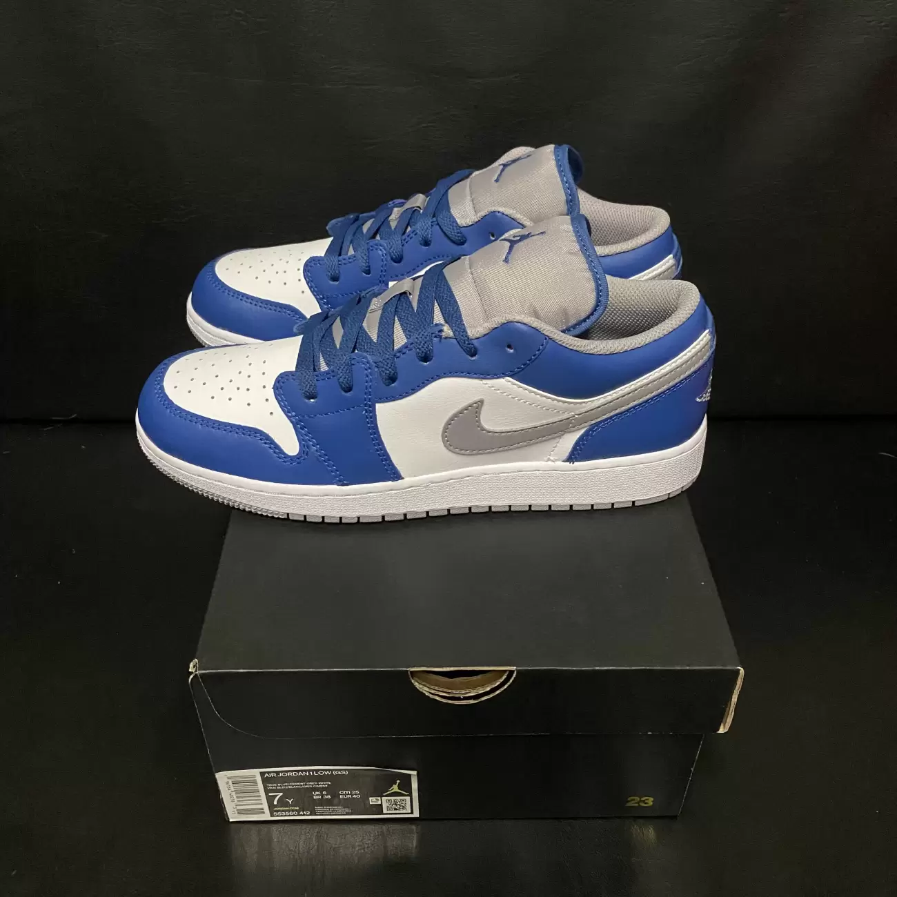 Air Jordan 1 Low ‘True Blue’ shops GS *BRAND NEW*