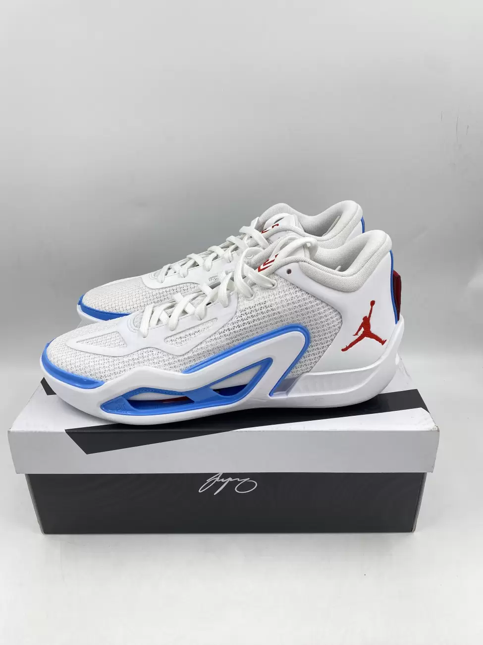 Nike Air Jordan Tatum 1 St Louis Archer Ave White Blue Red DX5573-100 sz 9  Men's