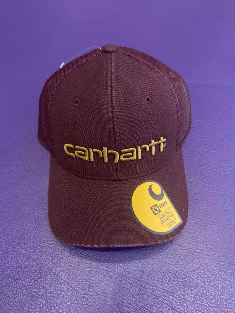 Carhartt Maroon Canvas Mesh-back Logo Graphic Cap | AfterMarket