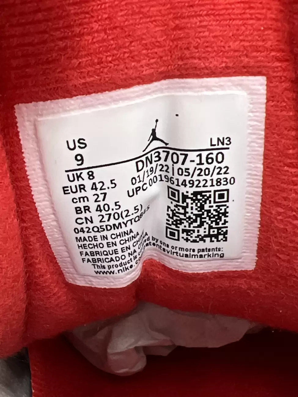 Jordan 3 fire red 27 on sale