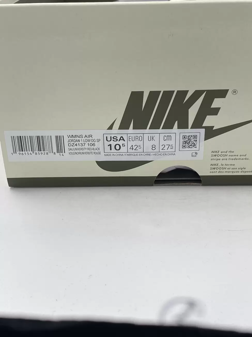 Jordan 1 Retro Low OG SP Travis Scott Olive (Womens