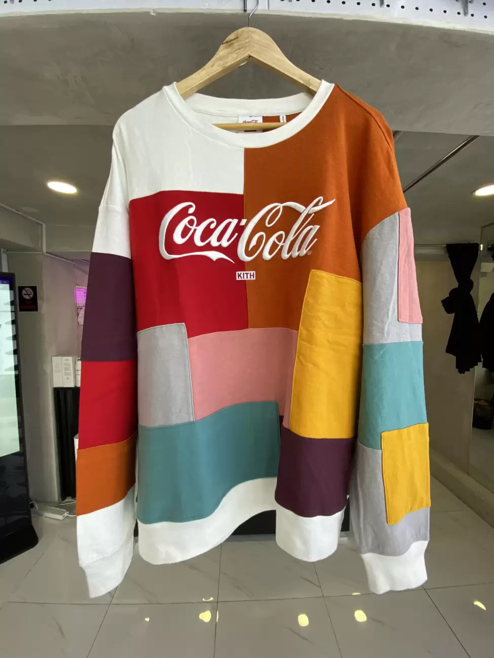 Kith X Coca Cola Patchwork Sweatshirt AfterMarket