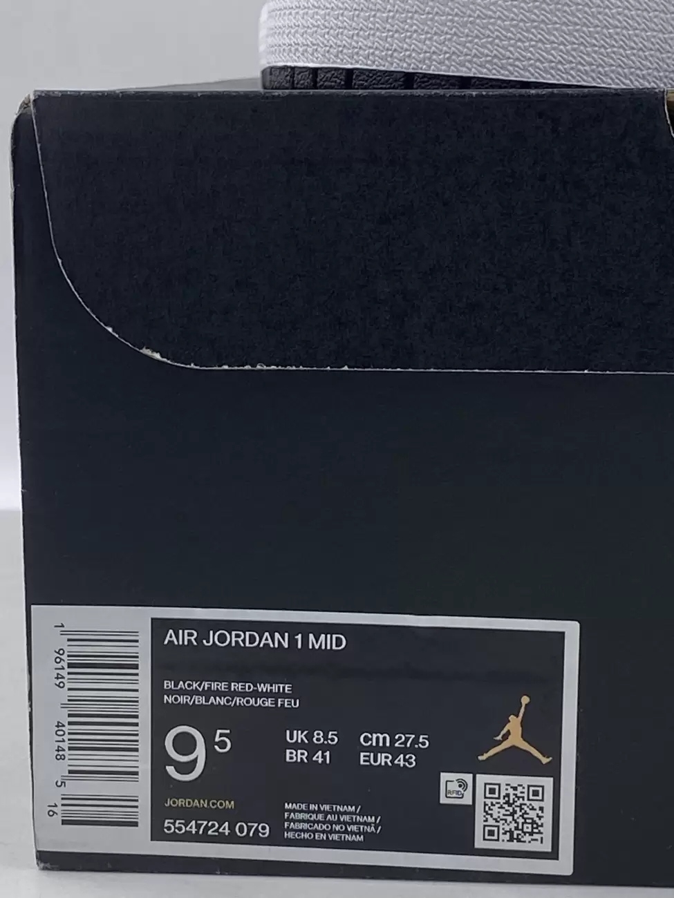 Jordan 1 Mid White Black Red (2022) | AfterMarket