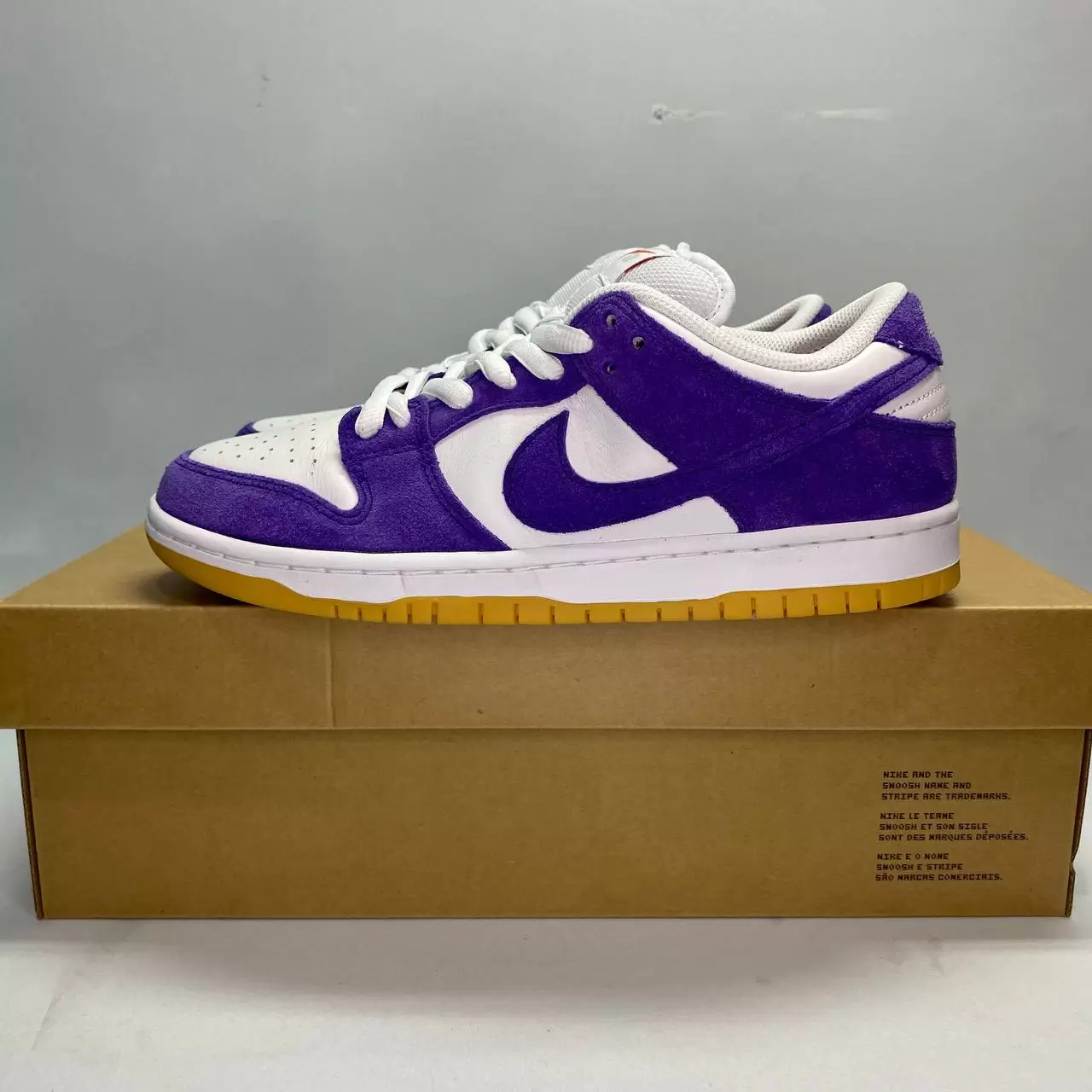 Nike SB Dunk Low Pro ISO Orange Label Court Purple Men's - DV5464