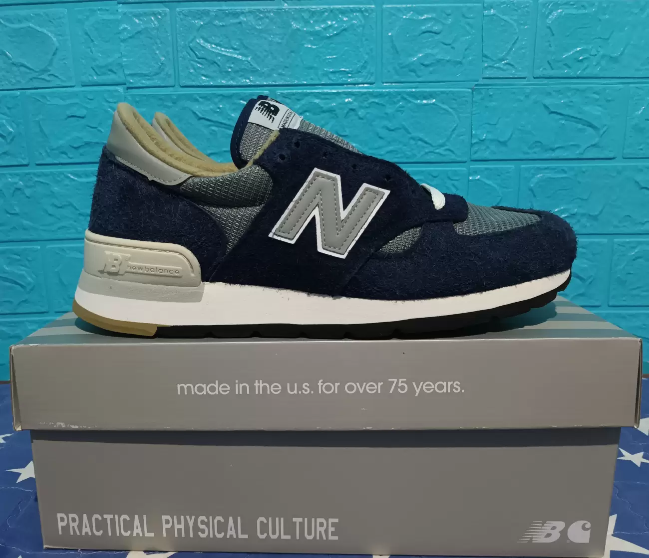 New Balance 990v1 Carhartt WIP MiUSA Dark Navy | AfterMarket