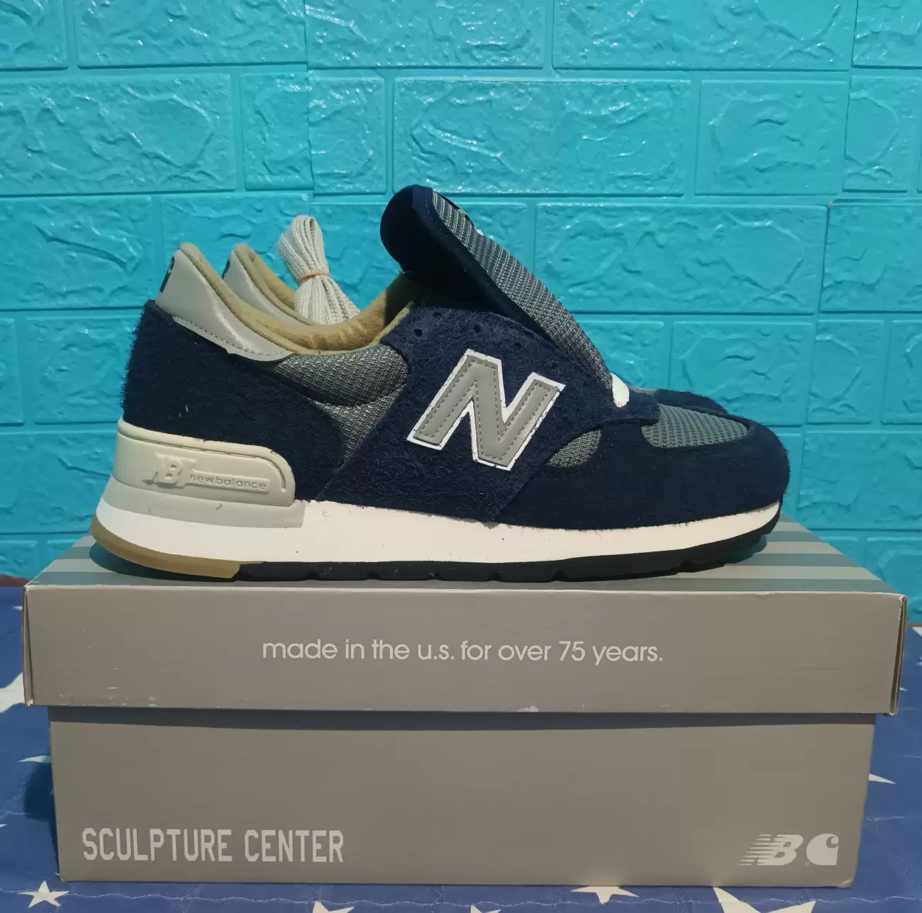 New Balance 990v1 Carhartt WIP MiUSA Dark Navy | AfterMarket