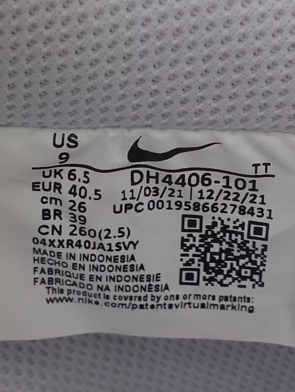 Nike Air Force 1 Low 07 Essential White Black Paisley Womens