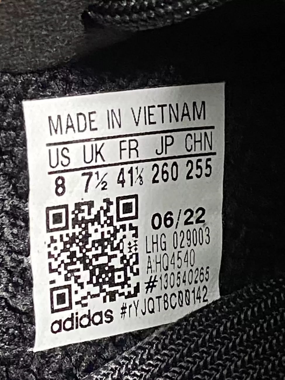 Yeezy 7 size sale tag