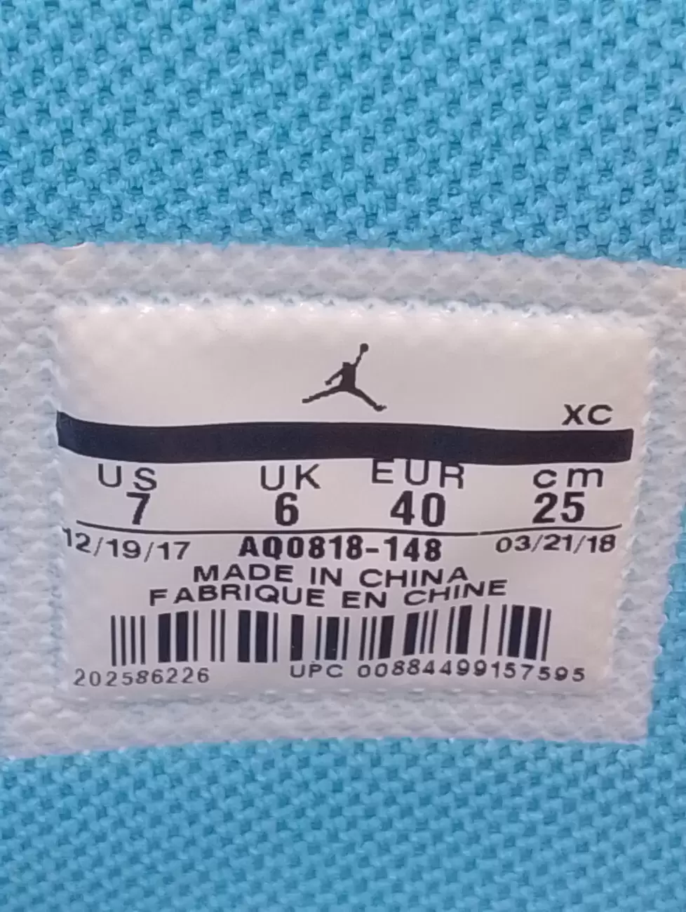 Jordan 1 Retro High Off White University Blue AfterMarket