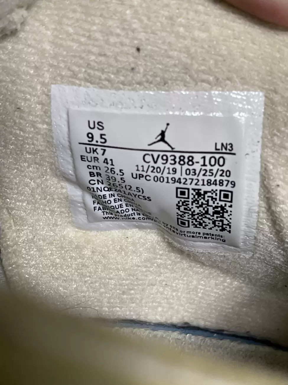 Jordan ln3 white deals