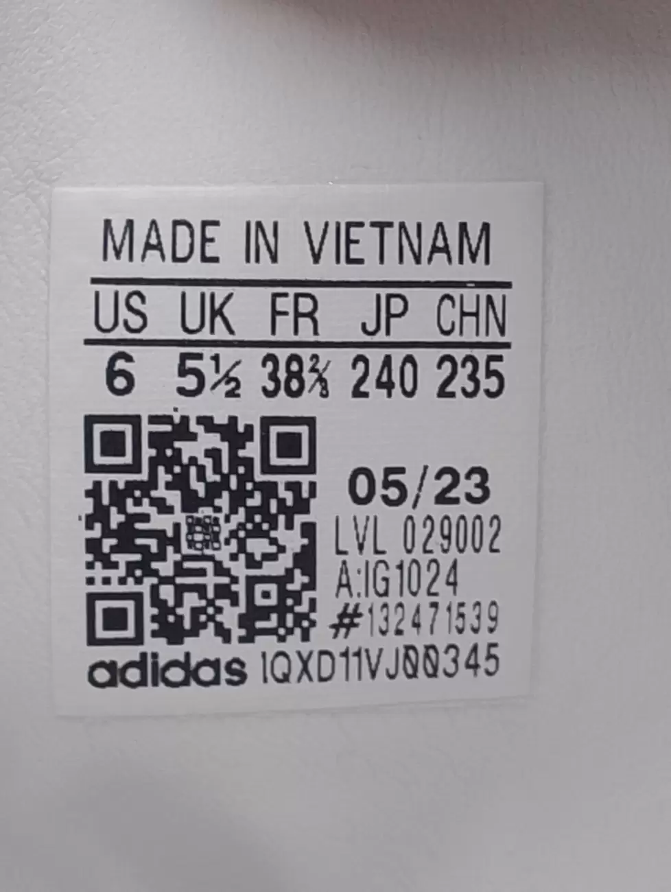 Adidas vietnam vs hot sale china zip code