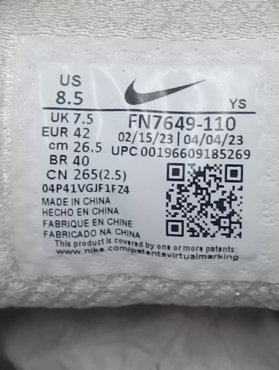 Nike vomero sizing discount