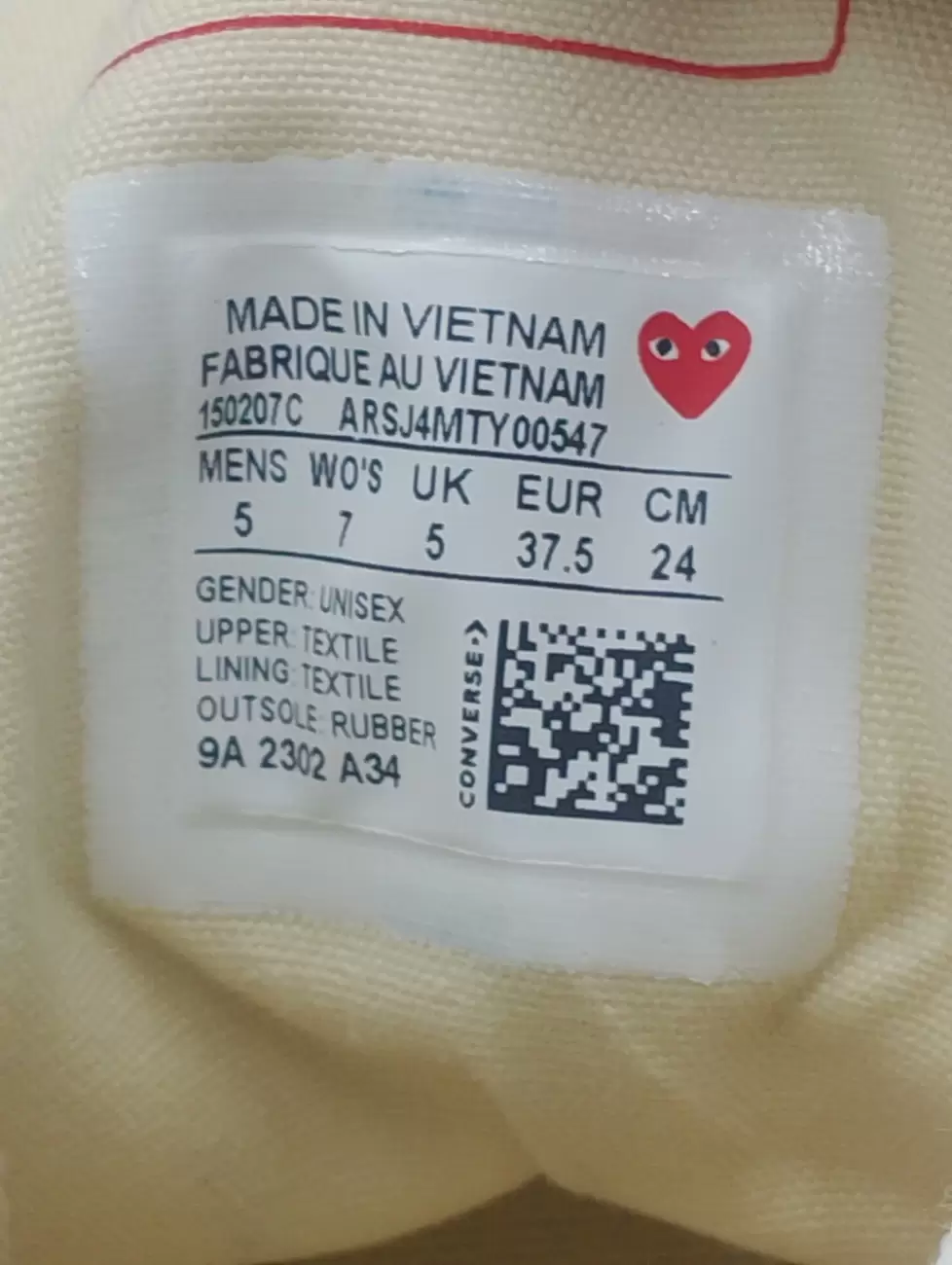 Size online converse cdg
