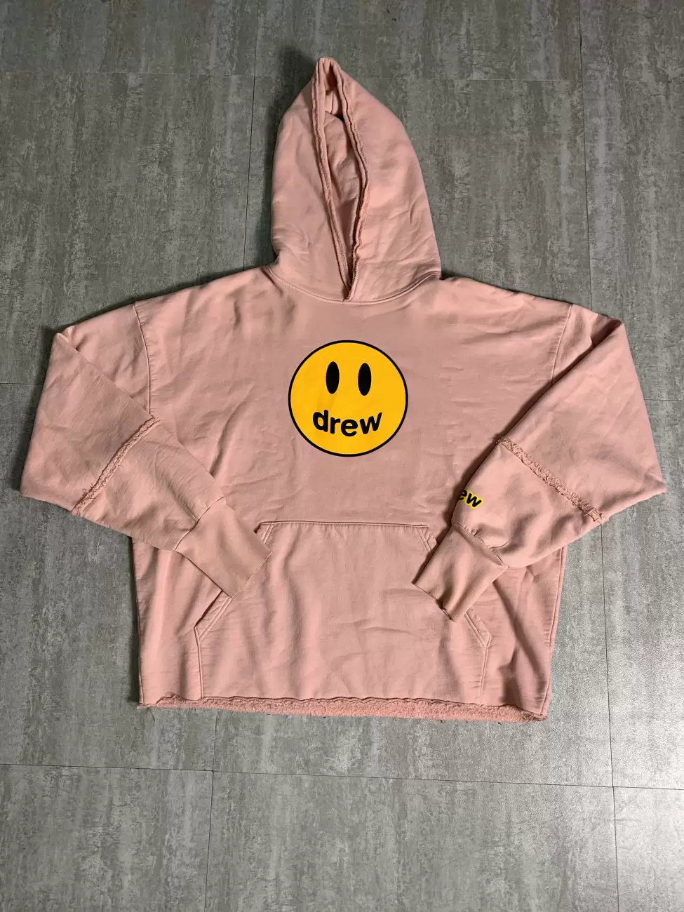 Drew House Deconstructed Hoodie Pink   AfterMarket