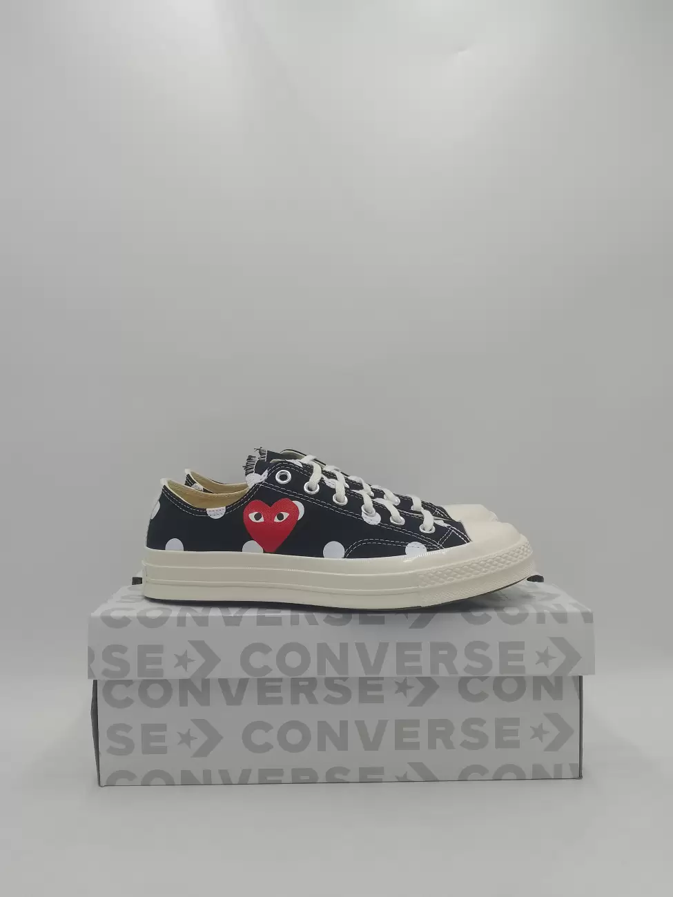 Converse Chuck Taylor All Star 70 Ox Comme Des Garcons PLAY Polka Dot Black AfterMarket