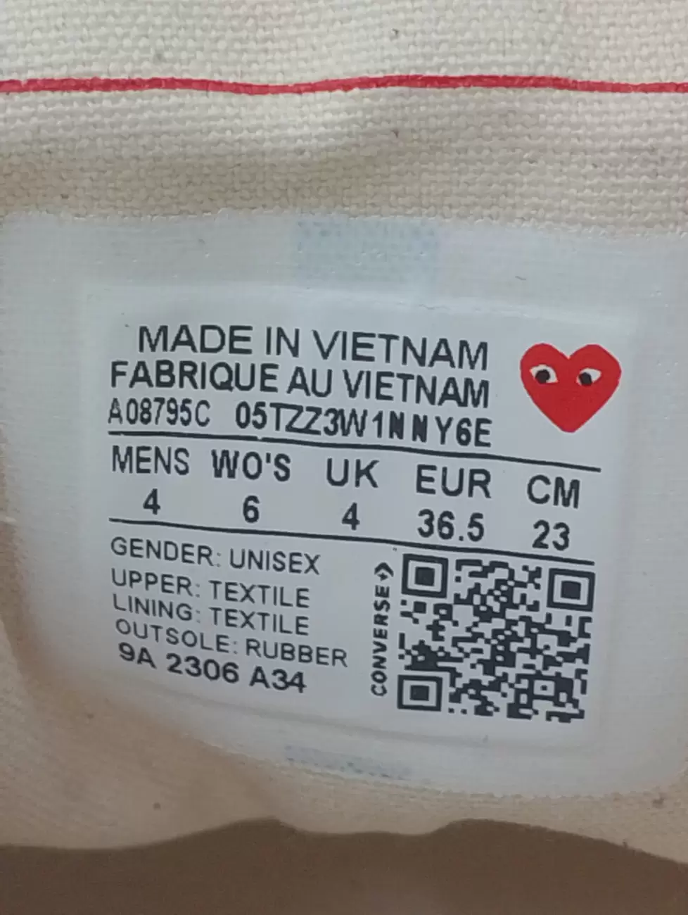 Converse x cdg original vs fake deals