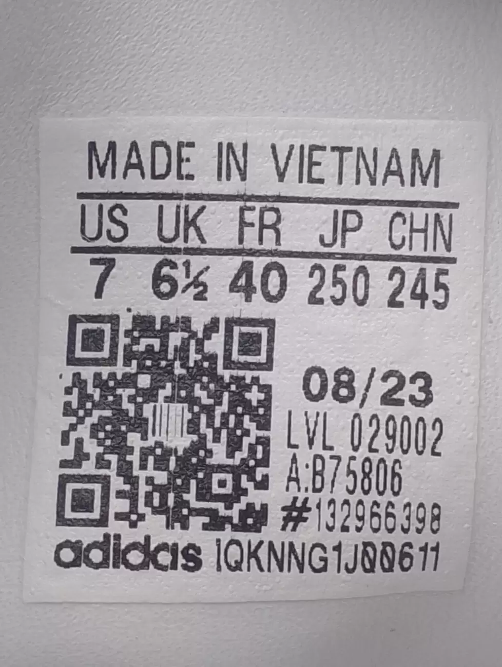 Adidas us 7 to clearance uk 55