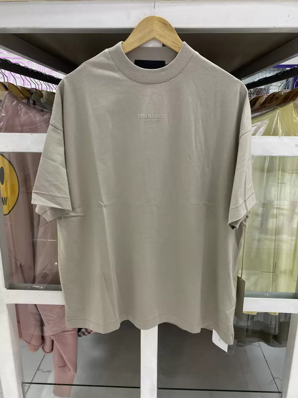 Fear Of God Essentials Ss24 Core Silver Cloud Tee | AfterMarket